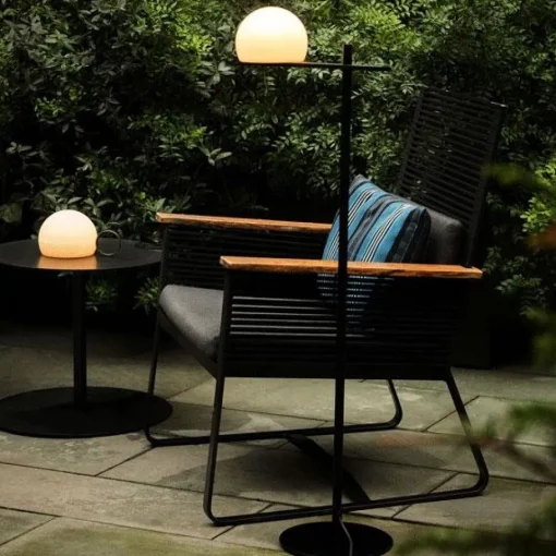 Estiluz Circ Gulvlampe Udendørs Sort