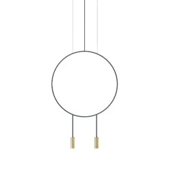 Estiluz Revolta Pendel Stor Sort & Guld
