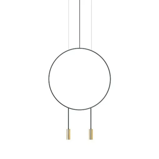 Estiluz Revolta Pendel Stor Sort & Guld