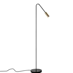 Estiluz Volta Gulvlampe Sort/Guld