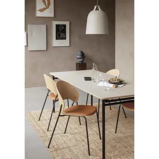 Eva Solo Dosina Spisebordsstol Polstret Sáde Eg/Cognac/Sort