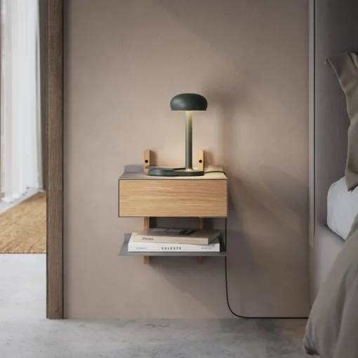 Eva Solo Emendo Bordlampe Med QI Tråsløs Oplader Emerald Green