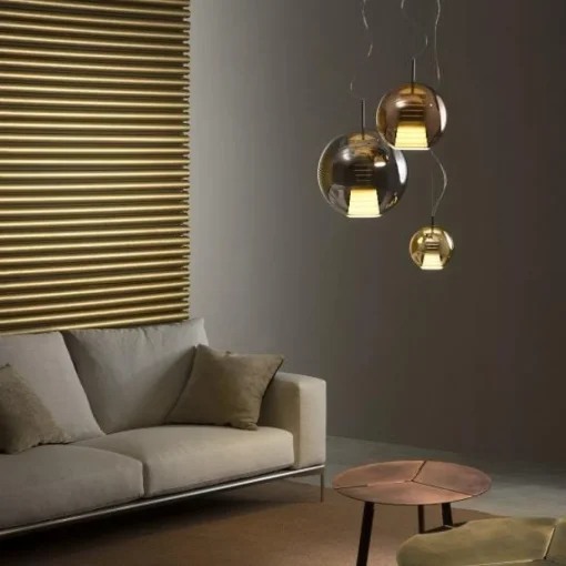 Fabbian Beluga Royal D57 Pendel Stor Bronze
