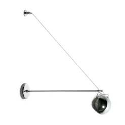 Fabbian Beluga Váglampe På Arm Poleret Stål