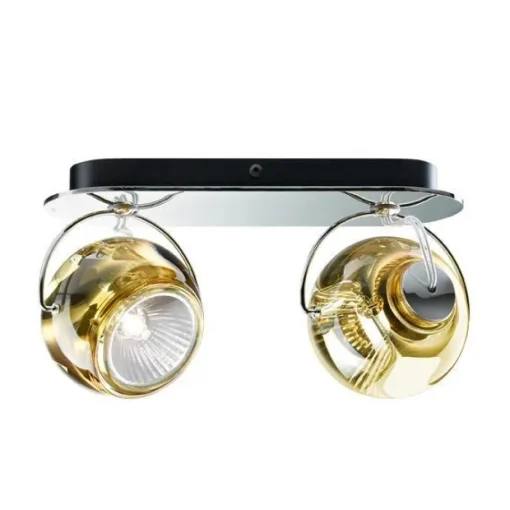 Fabbian Beluga Vág/Loftlampe Dobbelt Gul