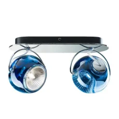 Fabbian Beluga Vág/Loftlampe Dobbelt Blå