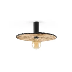Faro COSTAS 400 Vág/loftlampe H14 Sort/Rattan