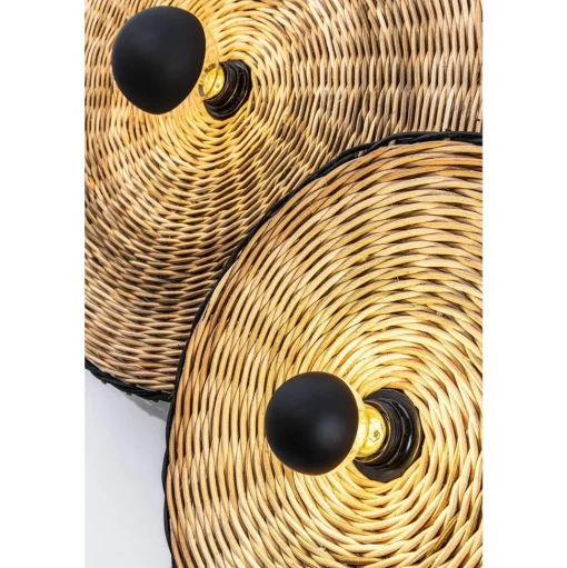 Faro COSTAS 400 Vág/loftlampe H14 Sort/Rattan