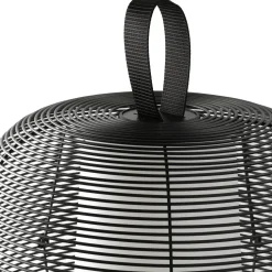 Faro NARA Udendørs Bordlampe Mat Sort/Opal Hvid