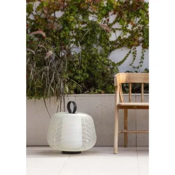 Faro NARA Udendørs Bordlampe Beige/Opal Hvid