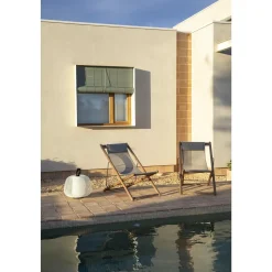 Faro NARA Udendørs Bordlampe Beige/Opal Hvid