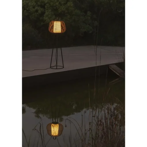 Faro NARA Udendørs Gulvlampe Rustbrun/Opal Hvid