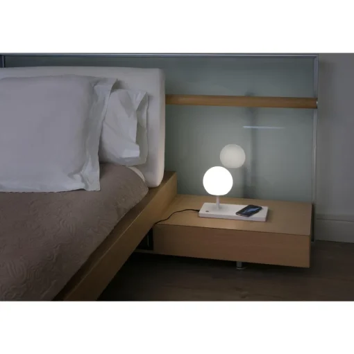 Faro NIKO PC Bordlampe Venstre Mat Hvid