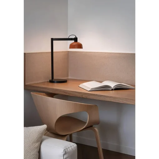 Faro TATAWIN Bordlampe Satin Sort/Hvid