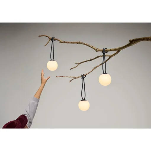 Fatboy Bolleke Mini Transportabel Lampe Sát af 3 Antracit