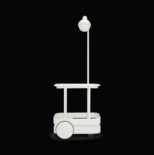 Fatboy Jolly Trolley Rullevogn Med Lampe Lysegrå