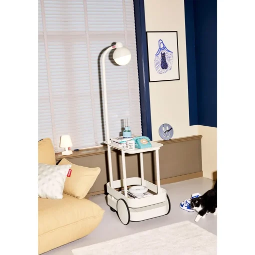 Fatboy Jolly Trolley Rullevogn Med Lampe Lysegrå