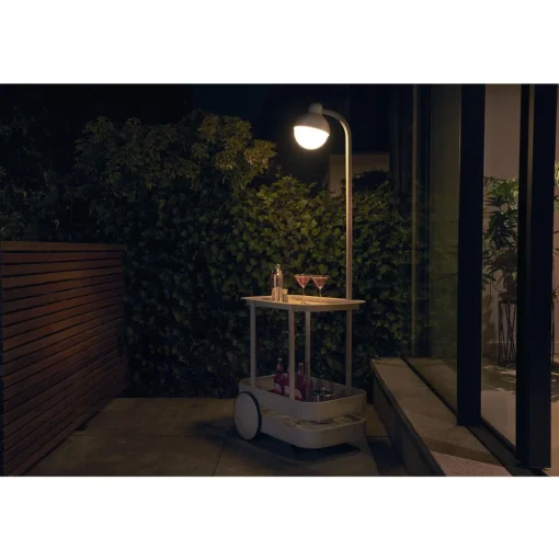 Fatboy Jolly Trolley Rullevogn Med Lampe Lysegrå