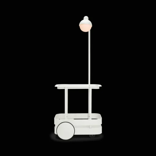 Fatboy Jolly Trolley Rullevogn Med Lampe Lysegrå