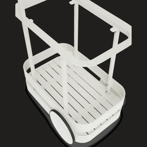 Fatboy Jolly Trolley Rullevogn Med Lampe Lysegrå