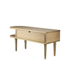 FDB Møbler F24 Bánk 90 cm Matlakeret Egetrá