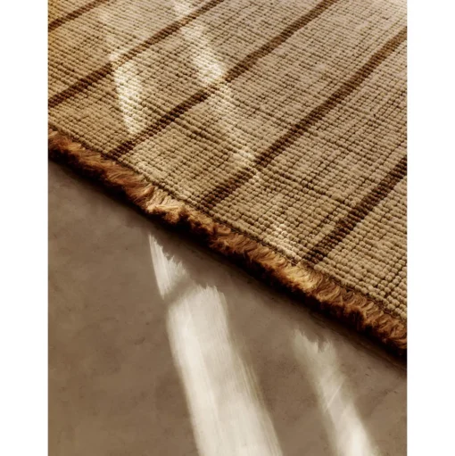 Ferm Living Athens Stripes Gulvtáppe 140x200 Natural/Off White