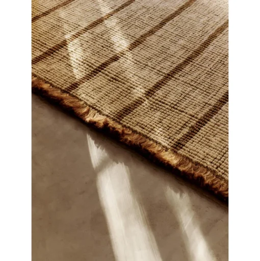 Ferm Living Athens Stripes Gulvtáppe 140x200 Natural/Off White
