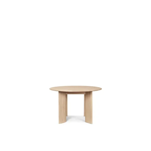 Ferm Living Bevel Rundt SpisebordØ117 Hvid/Egetrá