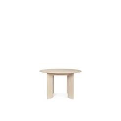 Ferm Living Bevel Rundt SpisebordØ117 Hvid/Bøg