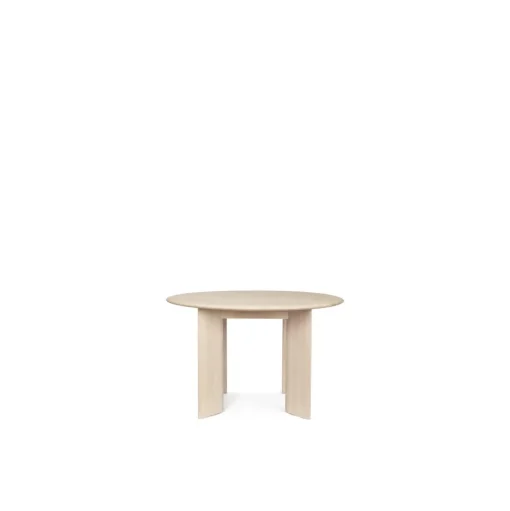 Ferm Living Bevel Rundt SpisebordØ117 Hvid/Bøg