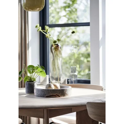 Ferm Living Bevel Rundt SpisebordØ117 Hvid/Bøg