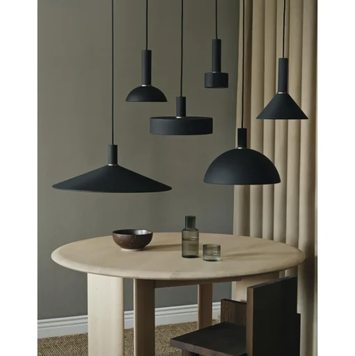 Ferm Living Bevel Rundt SpisebordØ117 Hvid/Bøg