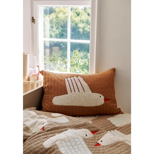 Ferm Living Bird Quilted Pude Rektangulár Sugar Kelp