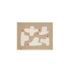 Ferm Living Bird Quilted Táppe Sand