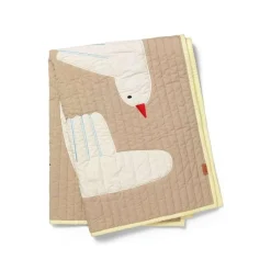Ferm Living Bird Quilted Táppe Sand