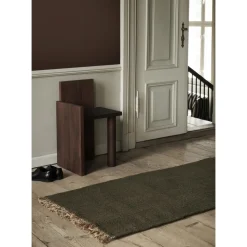 Ferm Living Block Táppeløber 200x80 cm Oliven/Naturlig