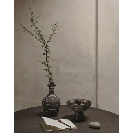 Ferm Living Brura Vase Coffee/Hvid