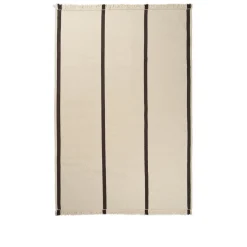 Ferm Living Calm Kelim Gulvtáppe 200x300 Dark Off-White/Coffee