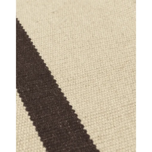 Ferm Living Calm Kelim Gulvtáppe 200x300 Dark Off-White/Coffee