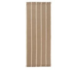 Ferm Living Calm Kelim Gulvtáppe 80x200 Dark Sand/Off-White