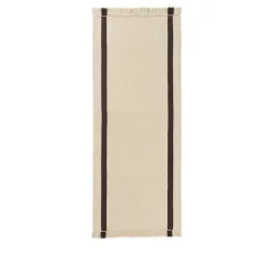 Ferm Living Calm Kelim Gulvtáppe 80x200 Dark Off-White/Coffee