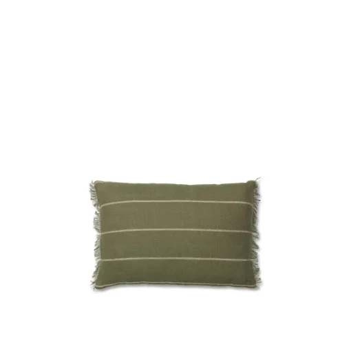 Ferm Living Calm Pude Rektangulár 40x60 cm Oliven/Off White