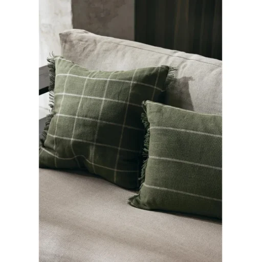 Ferm Living Calm Pude Rektangulár 40x60 cm Oliven/Off White