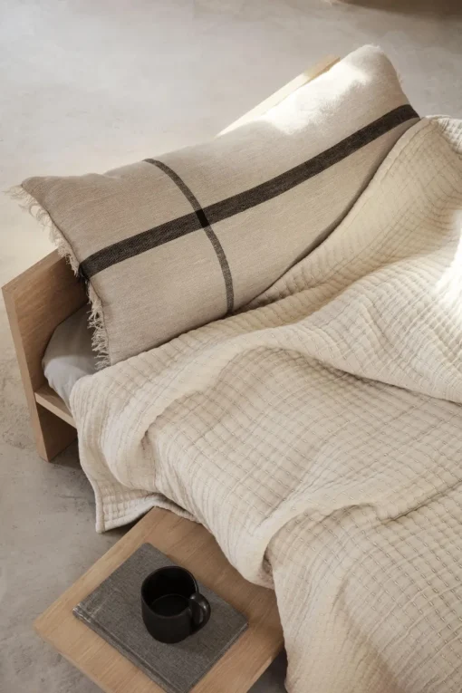 Ferm Living Calm Pude 88x38 Camel/Sort