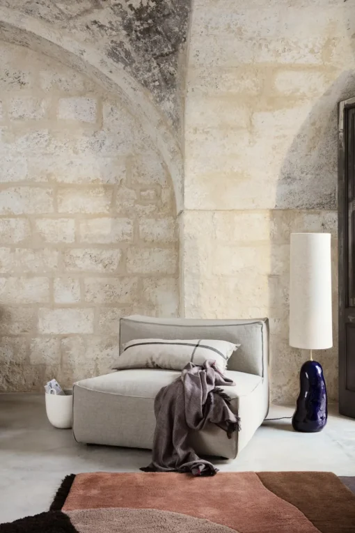 Ferm Living Calm Pude 88x38 Camel/Sort
