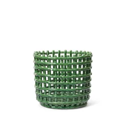 Ferm Living Ceramic Kurv Stor Emerald Green