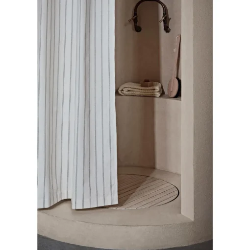 Ferm Living Chambray Badeforháng Sand/Off-white