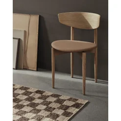 Ferm Living Check Wool Jute Gulvtáppe 70x180 Coffee/Natural