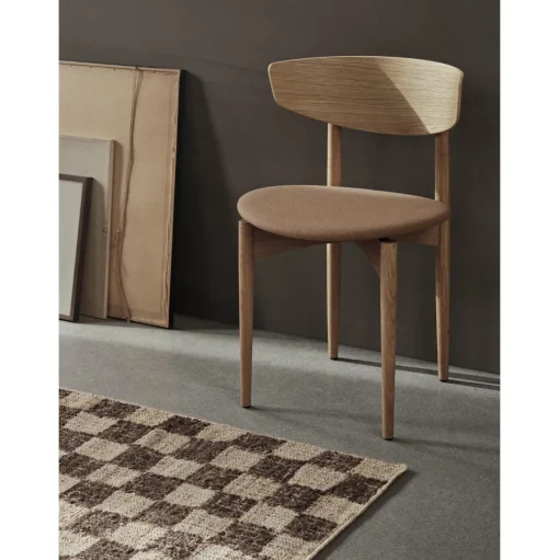 Ferm Living Check Wool Jute Gulvtáppe 70x180 Coffee/Natural