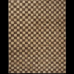 Ferm Living Check Wool Jute Gulvtáppe 200x300 Coffee/Natural
